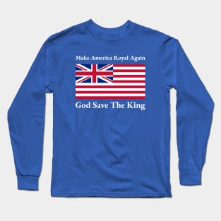 Funny Red Blue Make America Royal Again Flag Long Sleeve T-Shirt